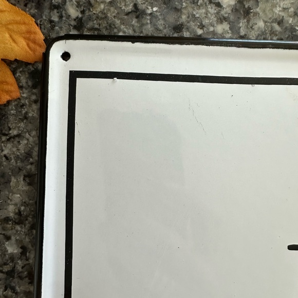 Tin wall sign EUC. Large - Picture 2 of 2